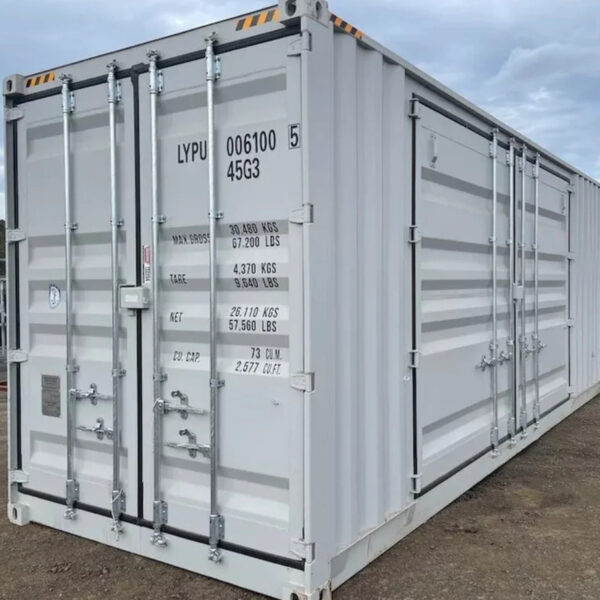 Contenedor marítimo High Cube de 40 pies con 4 puertas laterales