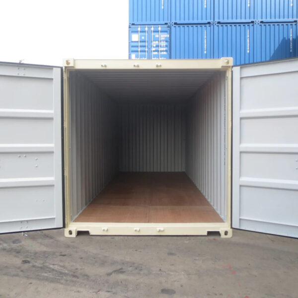 Contenedor 20 Pies Blanco Crema 1er Viaje (Nuevo)