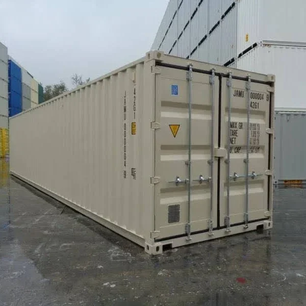 Contenedor maritímo estándar de 40 pies ( RAL 5109 )