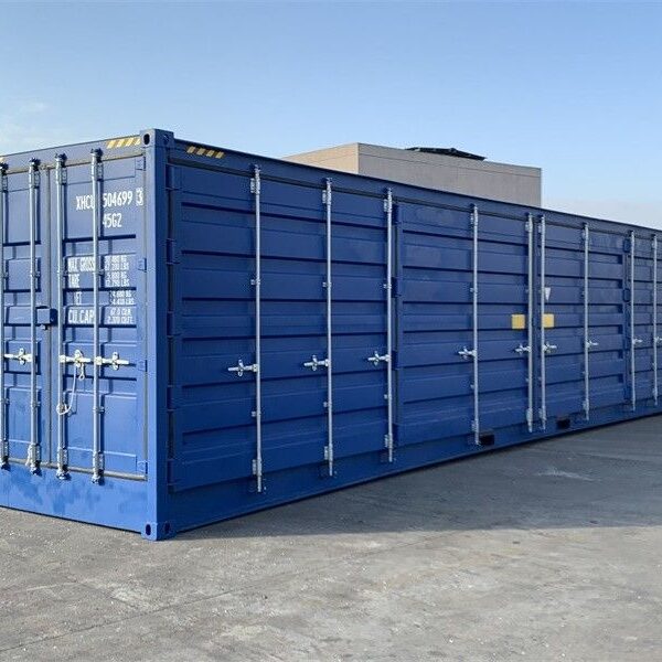 Contenedor maritímo de 40 pies HC con puertas laterales