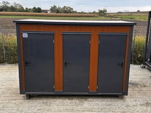 Contenedor Sanitario Tipo Pabellón con Triple Cabina